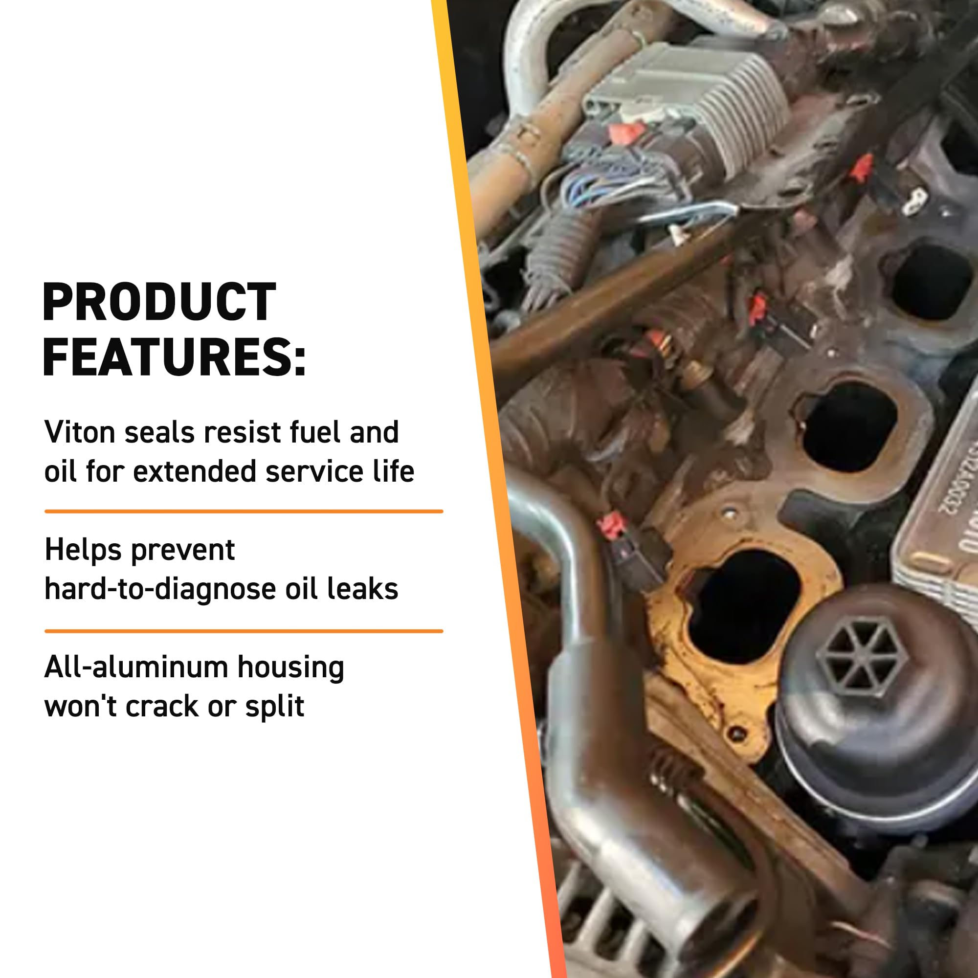 Mishimoto Aluminum Oil Filter Housing Kit, Compatible with Pentastar 3.6L & 3.2L, 2011-2017 - Image 4