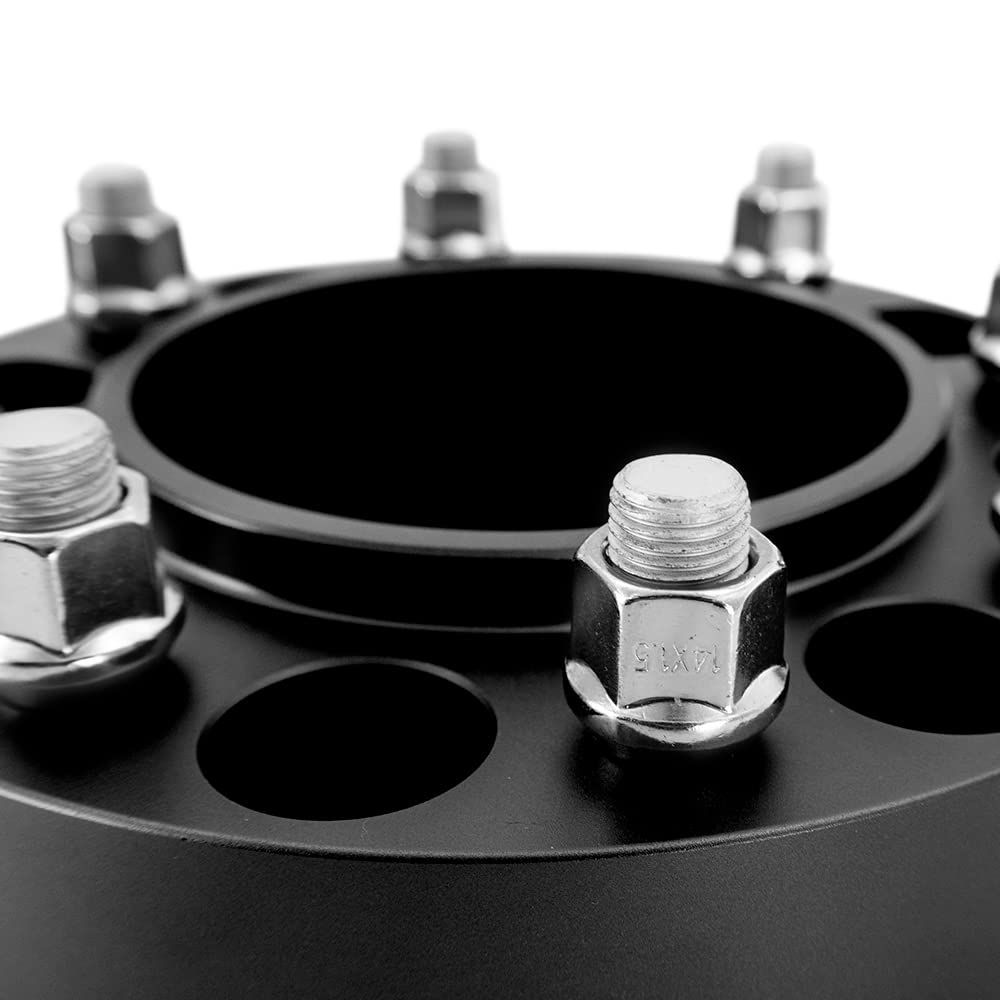 Mishimoto Borne Off-Road 8X165.1 Wheel Spacers, Compatible with RAM Cummins 6.7L, 2019+, 2" Thick, Black - Image 4