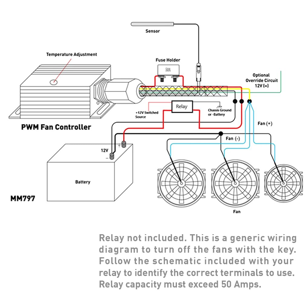 Mishimoto MMFAN-PWM-UBK Pulse Width Modulation Fan Controller, Black - Image 4