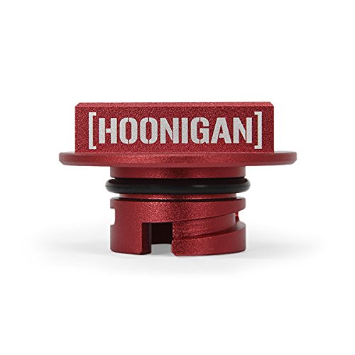 Mishimoto MMOFC-MUS4-15HRD Hoonigan Oil Filler Cap Compatible With Ford Mustang EcoBoost/Focus ST 2013+ Red - Image 3