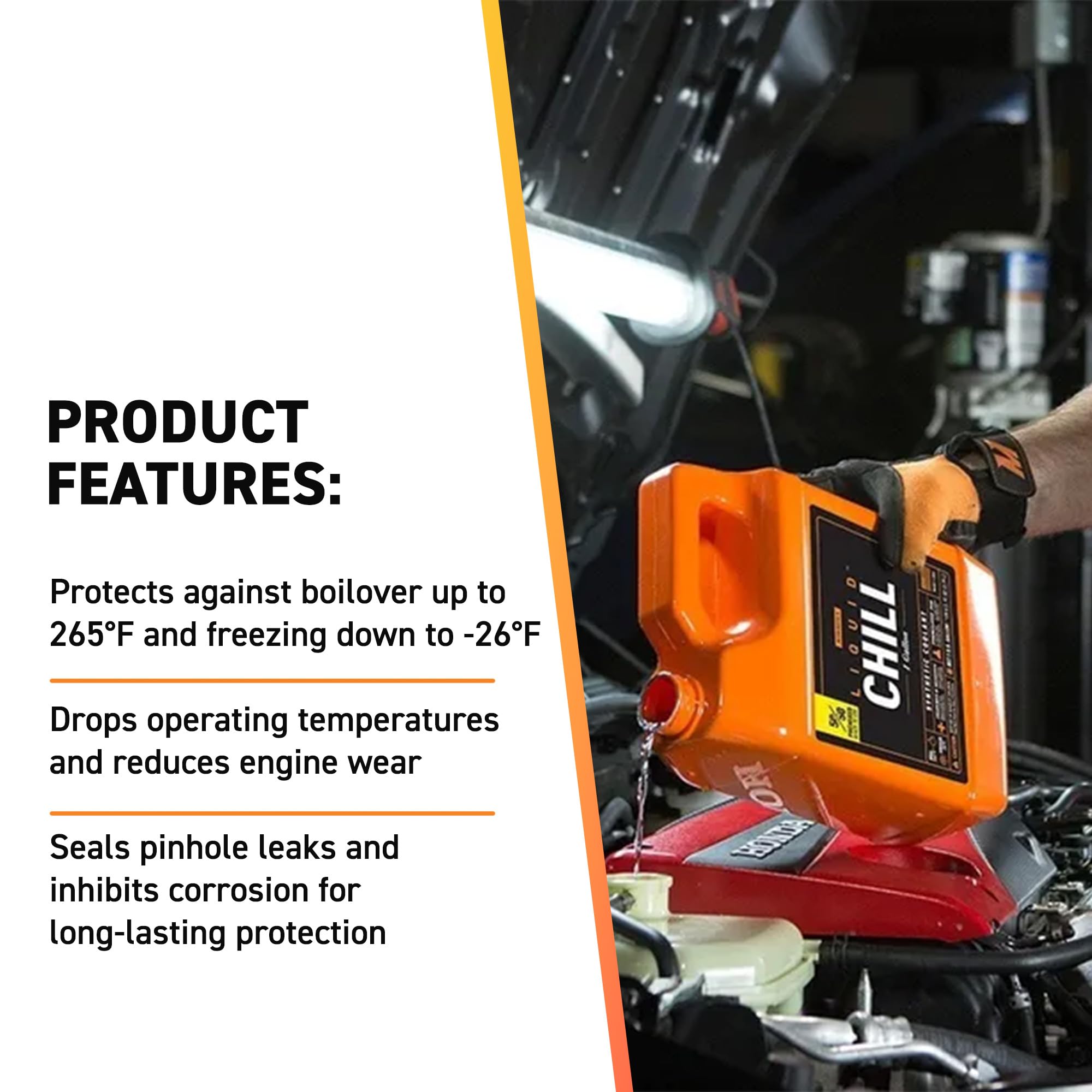 Mishimoto MMRA-LC-5050F Liquid Chill Premixed Synthetic Engine Coolant, 1 Gallon, Orange - Image 4