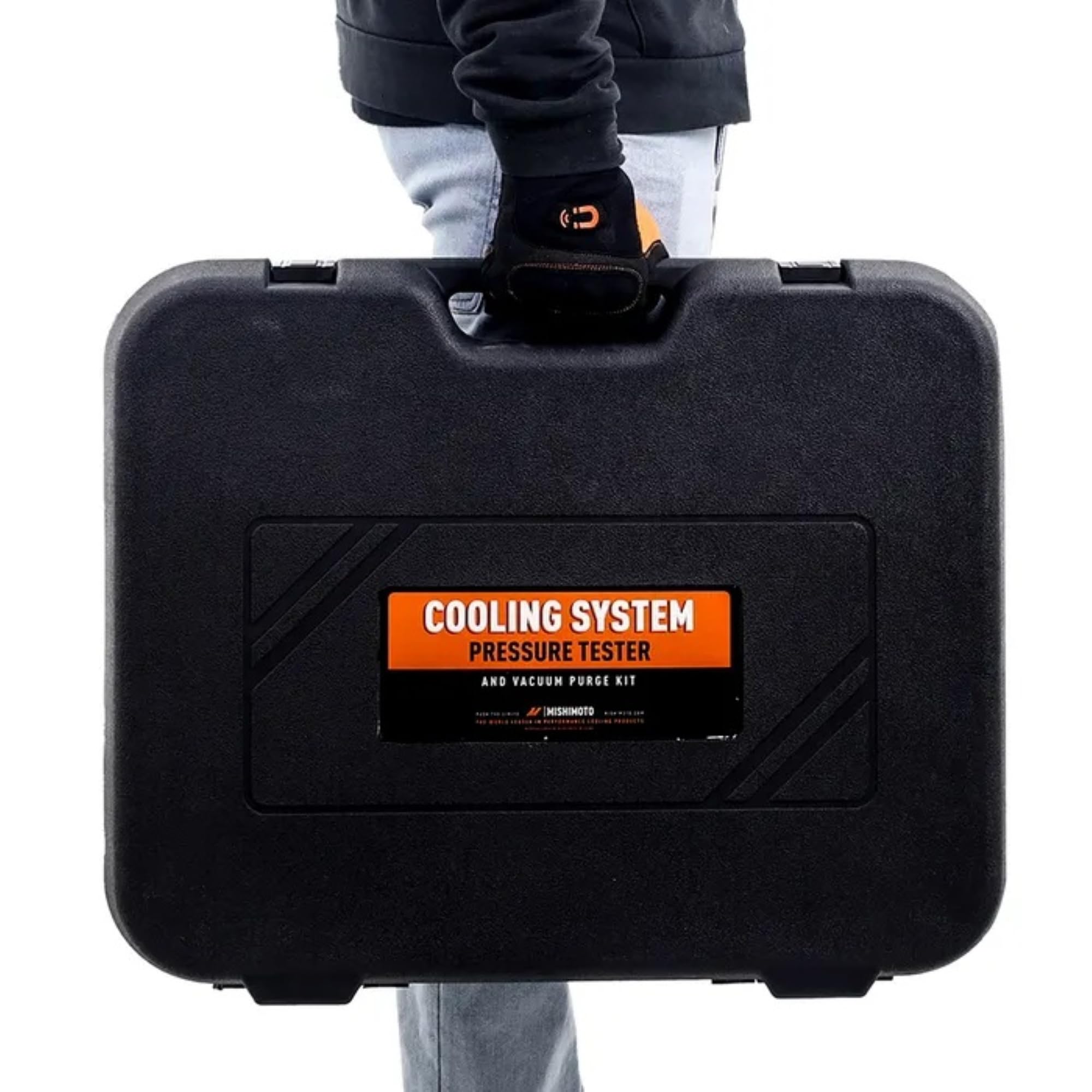 Mishimoto MMTL-CPT-28 Coolant Pressure Tester and Vacuum Refill Kit, 28-Piece Universal Fit, Black - Image 6